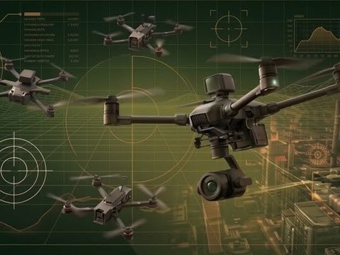 Drones de aerovigilancia táctica sobre zona industrial, Curso avanzado de análisis de data e inteligencia